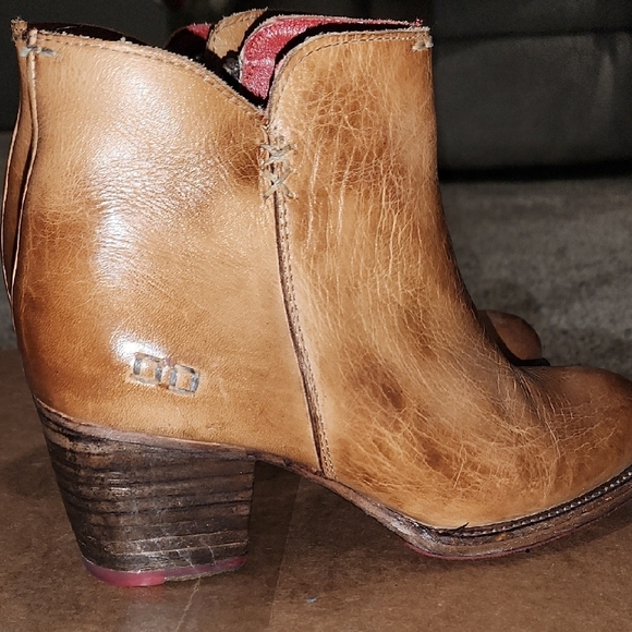 BED STU Brown Leather Ankle Boots